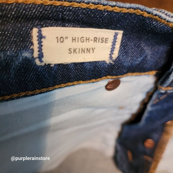 Madewell Jeans 29 Skinny 10" High Rise Tummy Control Rosecliff Wash H6319 - Picture 5 of 13